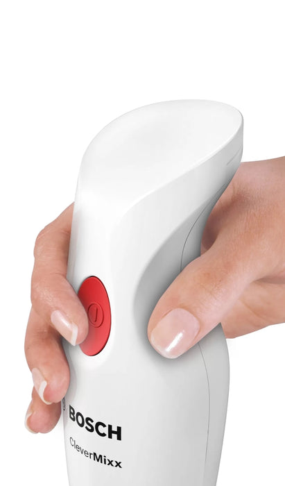 Bosch MSM24500, Blender, CleverMixx, 400 W, Chopper and blender included, Stainless steel whisk, mixing/measuring cup, White