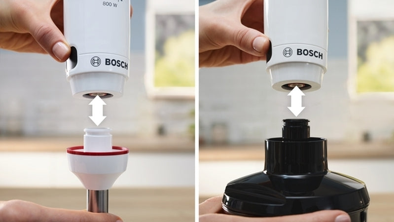 Bosch MSM4W410, SER4, Blender, ErgoMaster, 800 W, Dynamic Speed Control, QuattroBlade System, Included Blender & Measuring cup, White