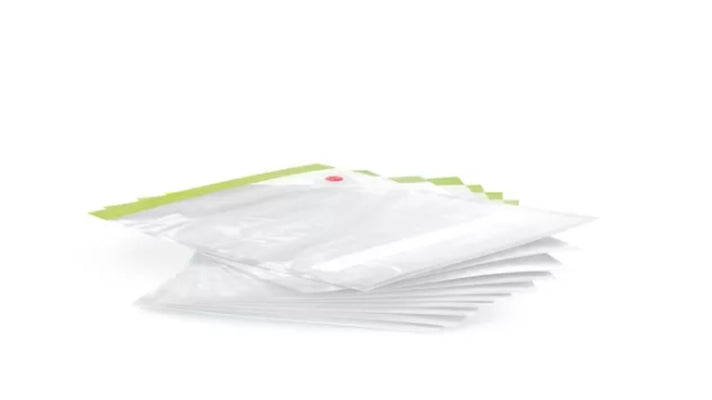 Bosch MSZV0FB3, Set of 10 large vacuum bags with zipper (3.8 l), BPA-free, reusable, dishwasher safe, suitable for low-temperature sous-vide cooking