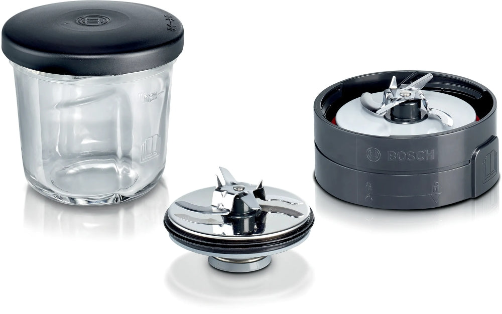 Bosch MUZ45XCG1, 3 in 1 accessory set for grinding, slicing and storage, suitable for MUM4, MUM5, MUM Series 2 and MUM Series 4