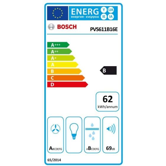 Induction hob with built-in ventilation BOSCH PVS611B16E
