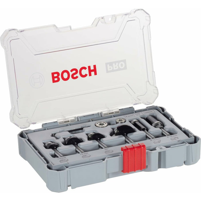 Multipurpose router bit set BOSCH 6 mm 6 Pieces