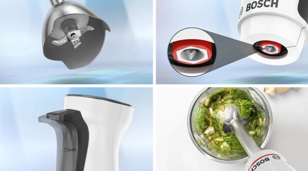 Bosch MSM4W410, SER4, Blender, ErgoMaster, 800 W, Dynamic Speed Control, QuattroBlade System, Included Blender & Measuring cup, White