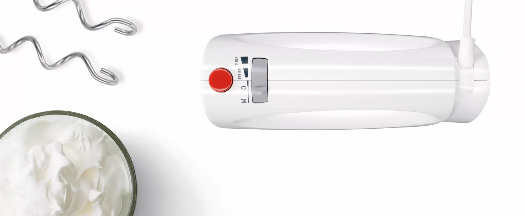 Bosch MFQ3010 Hand mixer, 300 W, 2 speed settings plus turbo function, White