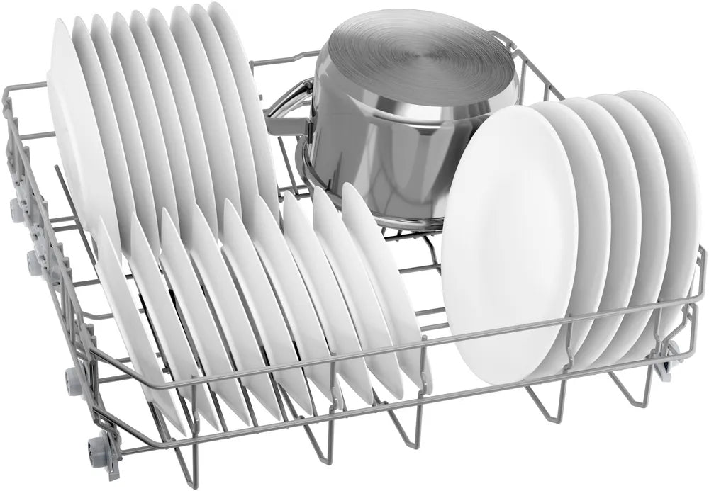 Bosch SMS4HVI21E, SER4, Free-standing dishwasher, C, Polinox, 9,0l, 14ps, 6p/5o, 46dB(C), Silence 45dB, 3rd drawer, Rackmatic, inox, HC