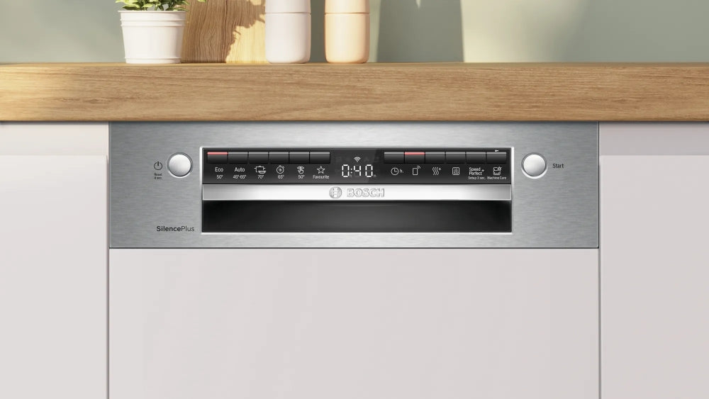 Bosch SPI4HMS49E SER4 Dishwasher integrated 45cm, E, 9,5l, 10ps, 6p/5o, 44dB(B), 3rd drawer, Rackmatic, HC
