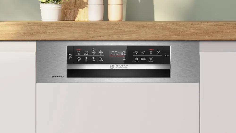 Bosch SPI6EMS21E, SER6, Dishwasher integrated 45cm, B, EfficiendDry, 8,7l, 10ps, 8p/5o, 44dB(B), 3rd drawer, Rackmatic, HC, interior light