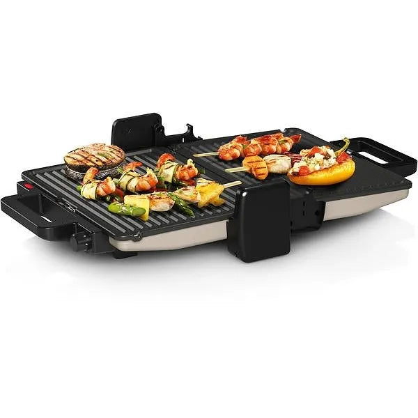 Bosch TCG3302, Contact grill 3 in 1, 2000 W,  Removable aluminum grill plates with non-stick ceramic coating, silver