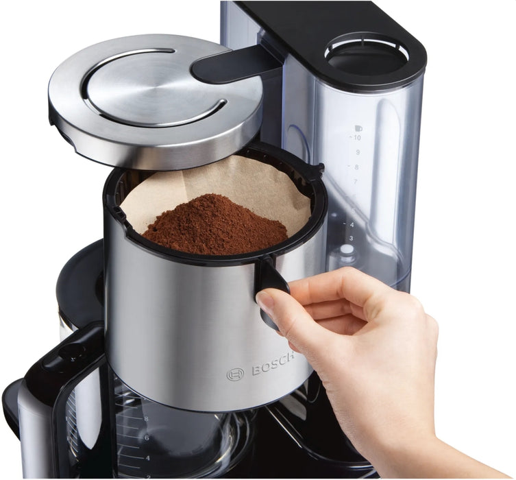 Coffee machine BOSCH TKA8633 BLACK, TIMER, 1160.00 W