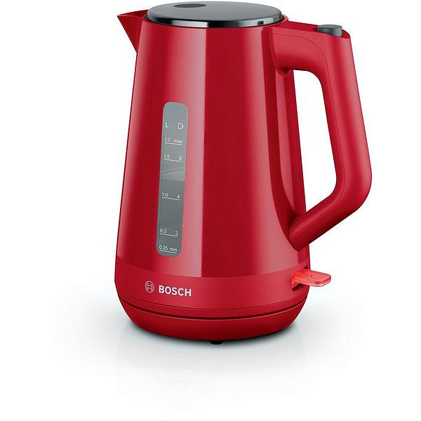 Bosch TWK1M124, MyMoment Plastic Kettle, 2400 W, 1.7 l, Cup indicator, Limescale filter, Triple safety function, Red