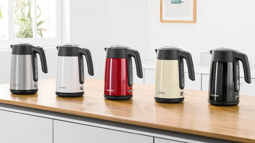 Bosch TWK7L460, Kettle, 2000-2400 W, 1.7 l,  Cup indicator, Triple safety function, Stainless steel