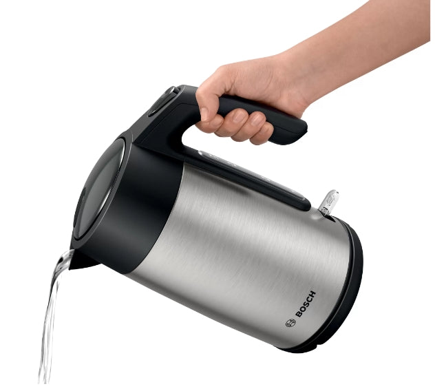 Bosch TWK7L460, Kettle, 2000-2400 W, 1.7 l,  Cup indicator, Triple safety function, Stainless steel