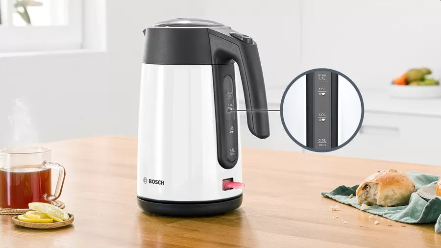 Bosch TWK7L461, Kettle, 2400 W, 1.7 l, White