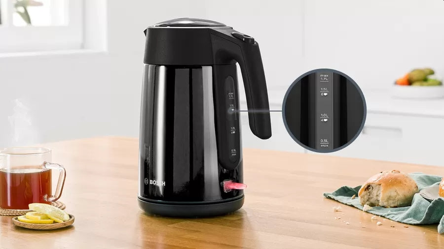 Bosch TWK7L463, Kettle, 2400 W, 1.7 l, Black