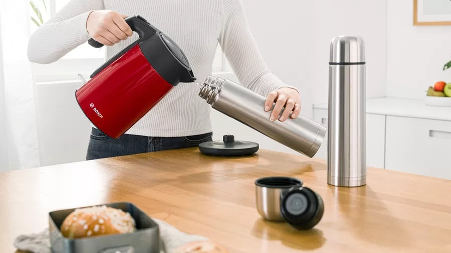 Bosch TWK7L464, Kettle, 2400 W, 1.7 l, Red