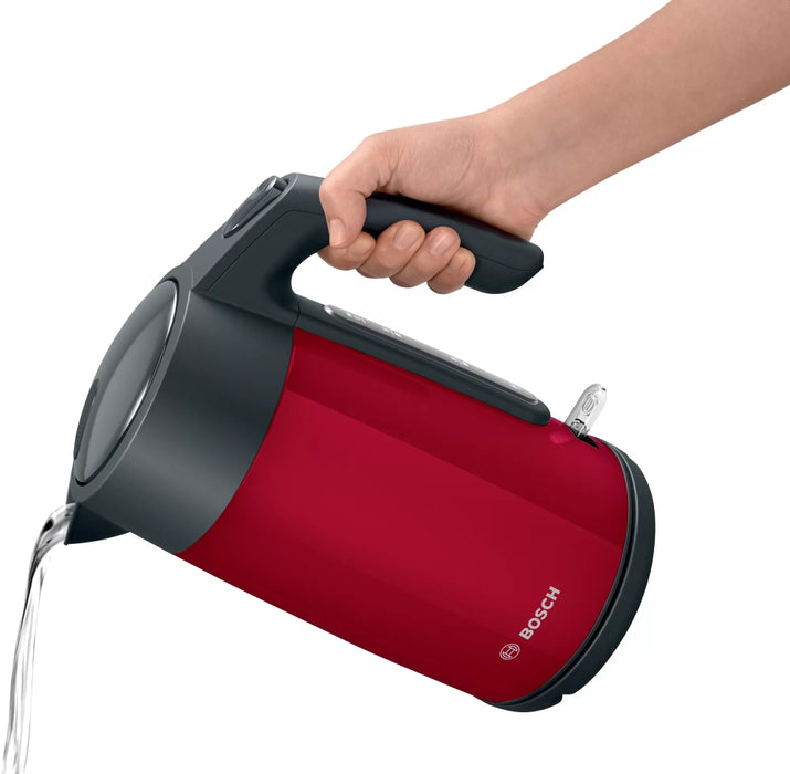 Bosch TWK7L464, Kettle, 2400 W, 1.7 l, Red