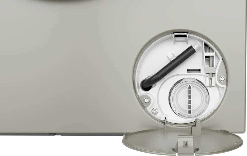 Washing machine BOSCH WGB2560X1, 10 kg, 1600 rpm. Silver stainless steel