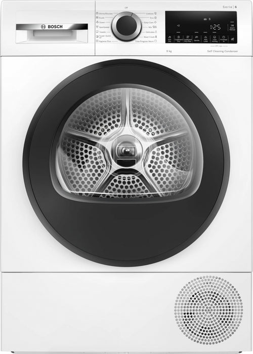 BOSCH WQG14501BY Dryer, 9 kg, Heat Pump, Auto Dry, SelfCleaning Condenser