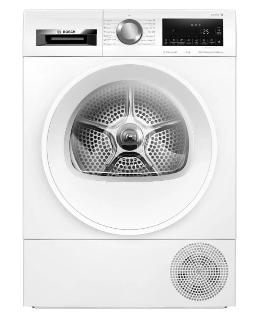 Dryer BOSCH WQG14590BY, 9 kg, Heat pump, SelfCleaning, Iron Assist