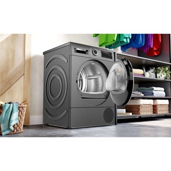 Dryer BOSCH WQG235DREU, 8 kg, Heat pump, SelfCleaning, C