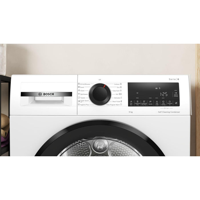 Dryer BOSCH WQG24501BY, 9 kg, Heat pump, SelfCleaning
