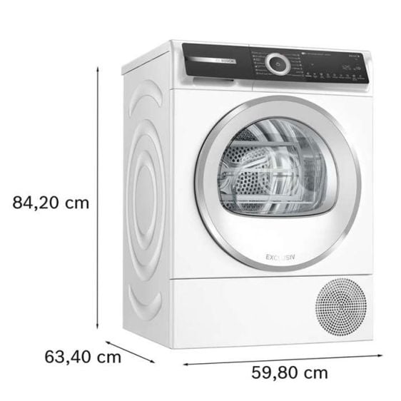 Dryer BOSCH WQH245B4BY, 9 kg, Heat pump, SelfCleaning Condenser, C