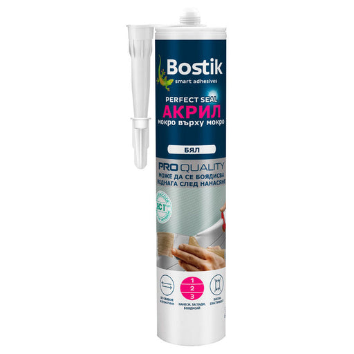 BOSTIK WET ON WET ACRYLIC SEALANT - Силикони и акрили<<<Лепила за плочки фуги силикони и