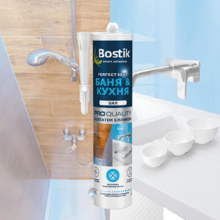 SANITARY SILICONE Bathroom&Kitchen WHITE BOSTIK