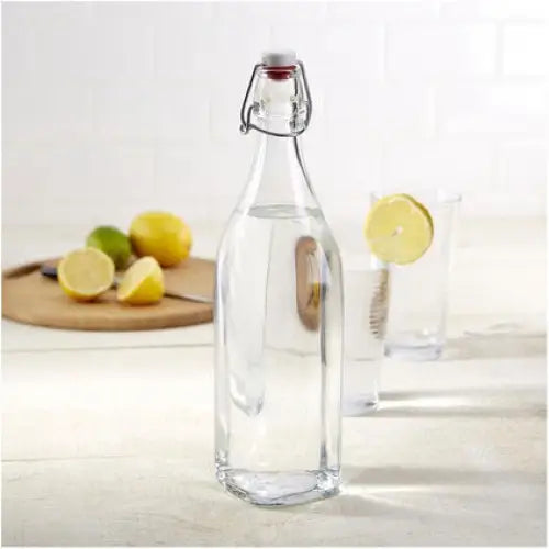 BOTTLE 1.00L-COLOR CAP BORMIOLI ROCCO SWING - Кани гарафи и бутилки<<<Домашни потреби<<<Кухня<<<Praktiker