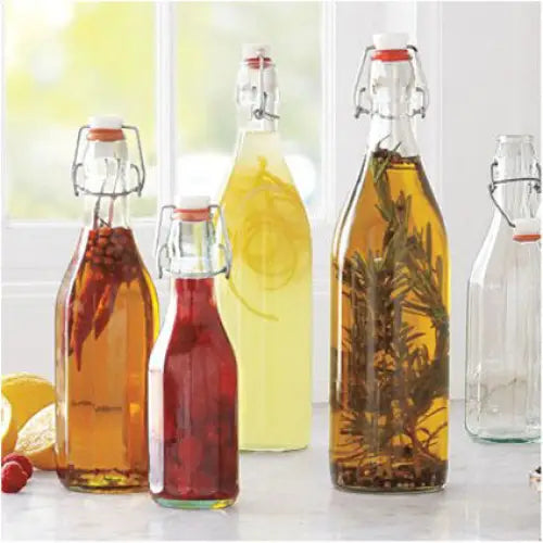 BOTTLE 1.00L-COLOR CAP BORMIOLI ROCCO SWING - Кани гарафи и бутилки<<<Домашни потреби<<<Кухня<<<Praktiker