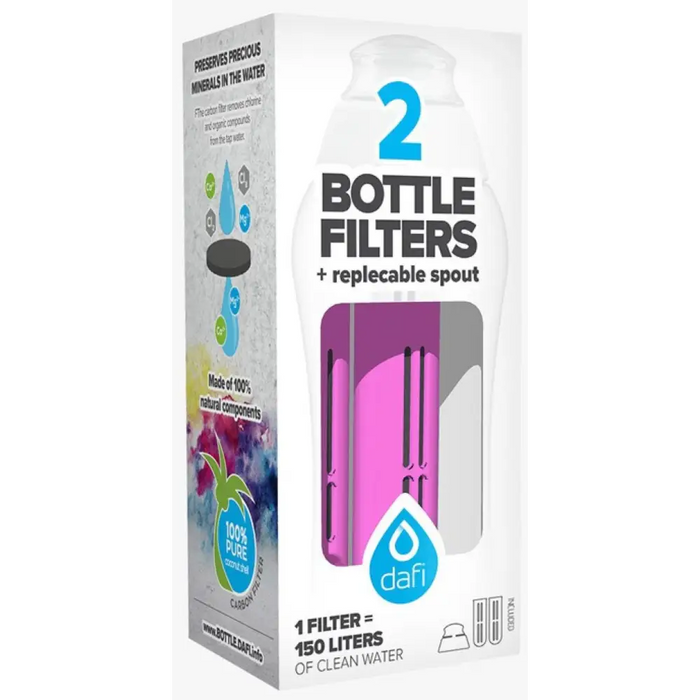 Bottle filter Dafi 2pcs filters and cap 6190328101 pink - Пречистване на вода<<<За Кухнята<<<Малки