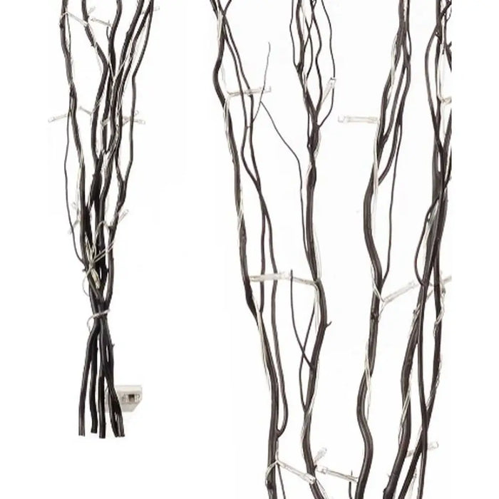 Bouquets Gift Decor Black Wood 20 x 90 x 6 cm LED Light (12 Units) - Декорация и Осветление<<<Дом