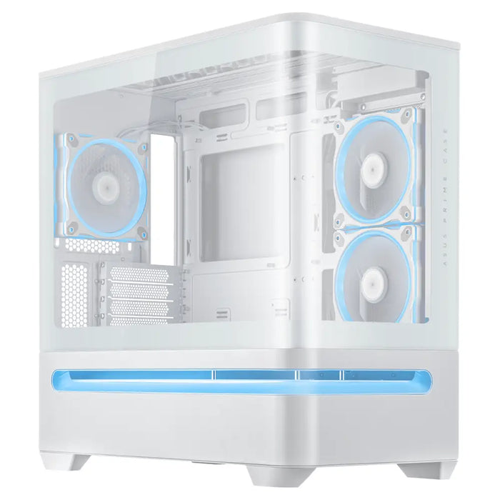 Box ASUS Prime AP202 ARGB mATX + 3 ARGB Fans - White - Кутии за компютри<<<Компютърни компоненти<<<ValiAPI&&&Системни