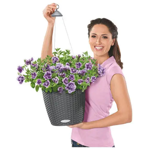 BOX F27CM WITH IRRIGATION SYSTEM LECHUZA NIDO COTTAGE - Саксии<<<Саксии кашпи и