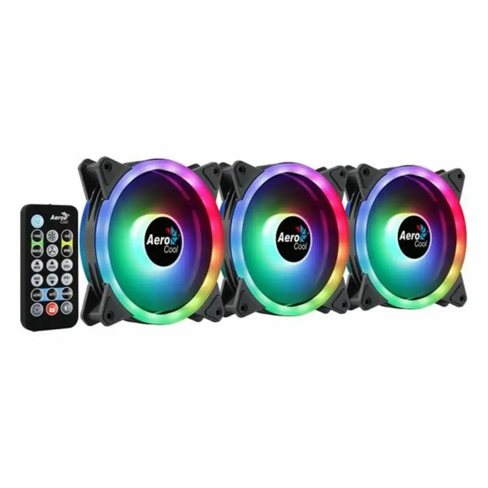Box Ventilator Aerocool Duo 12 Pro Ø 12 cm ARGB (3 Units) - Охлаждане<<<Компютър Мрежи и компоненти<<<Компютри|