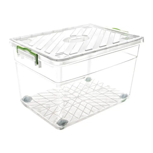 BOX WITH LID AND WHEELS 55L 56X40X33 CM KASTAMONU - Каси за съхранение<<<Домашни потреби<<<Кухня<<<Praktiker