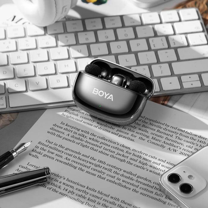 BOYA mini 2-02 wireless microphones 2.4GHz USB-C - black