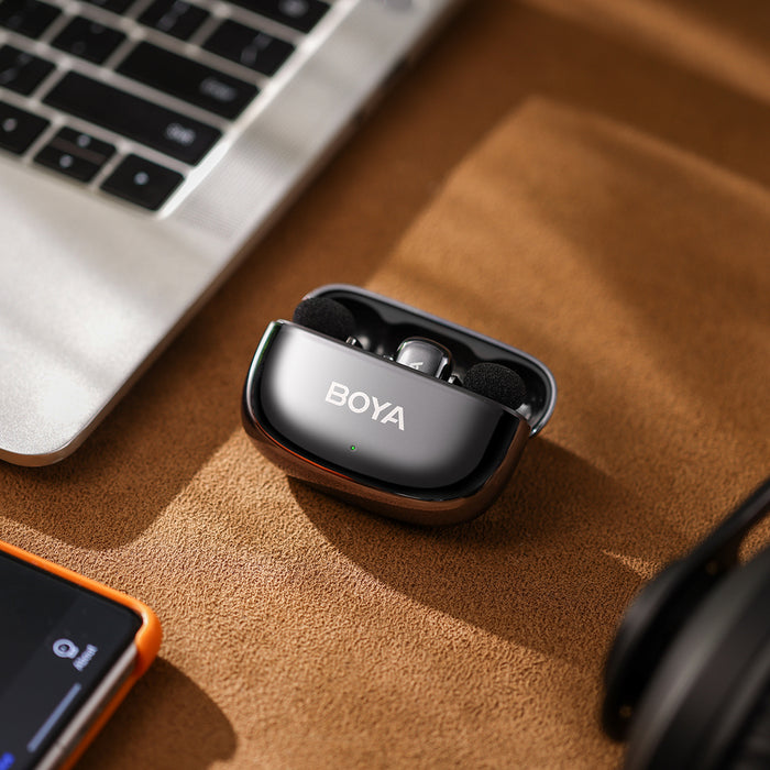BOYA mini 2-02 wireless microphones 2.4GHz USB-C - black