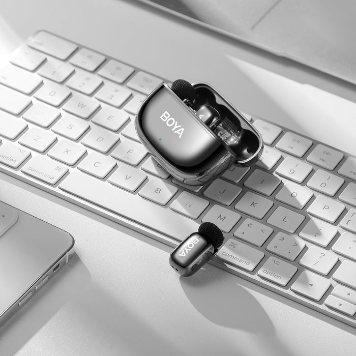 BOYA mini 2-02 wireless microphones 2.4GHz USB-C - black