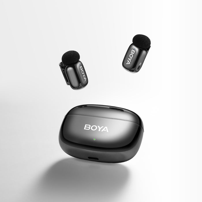 BOYA mini 2-02 wireless microphones 2.4GHz USB-C - black