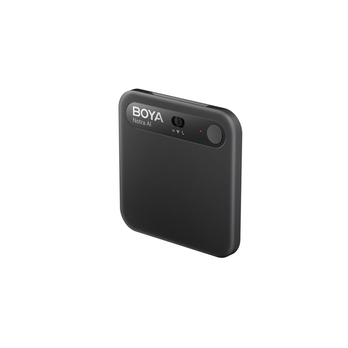 BOYA Notra Voice Recorder with AI Transcription - Black