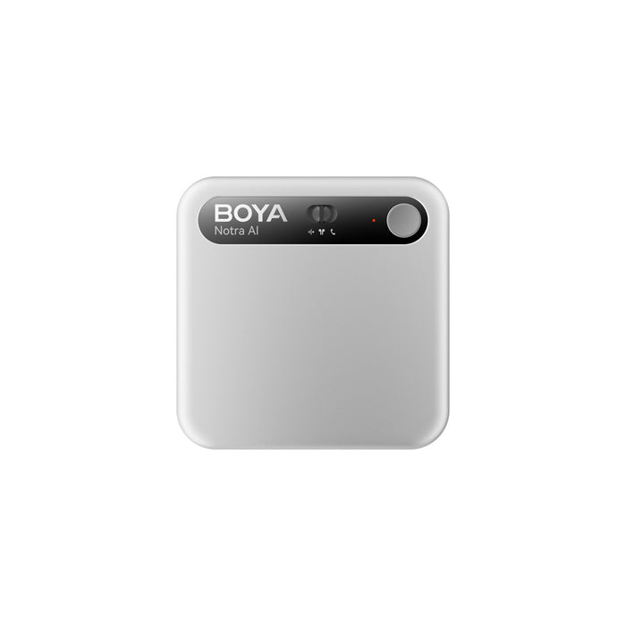 BOYA Notra Voice Recorder with AI Transcription - Silver
