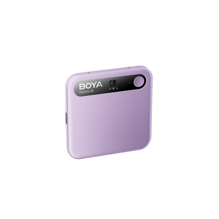 BOYA Notra Voice Recorder with AI Transcription - Purple