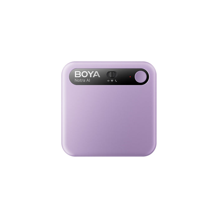 BOYA Notra Voice Recorder with AI Transcription - Purple
