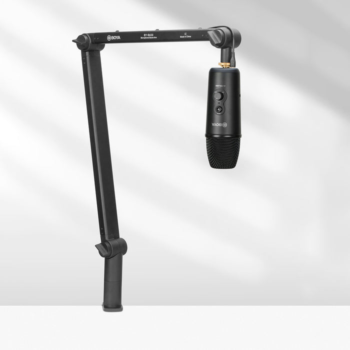 Boya BY-BA30 Desktop Microphone Arm with Hidden Cable Management - Black