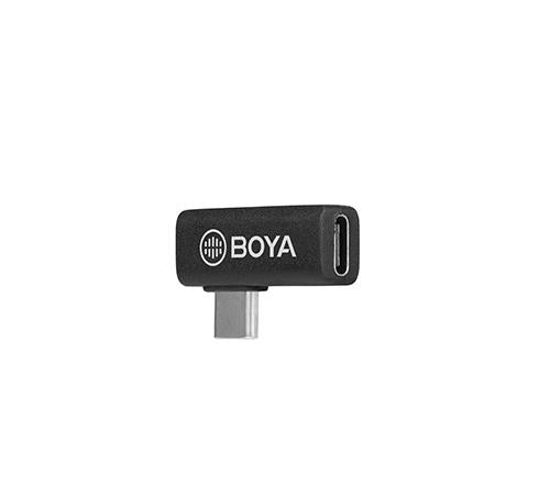 Adapter BOYA USB-C female to male, Angled, Black