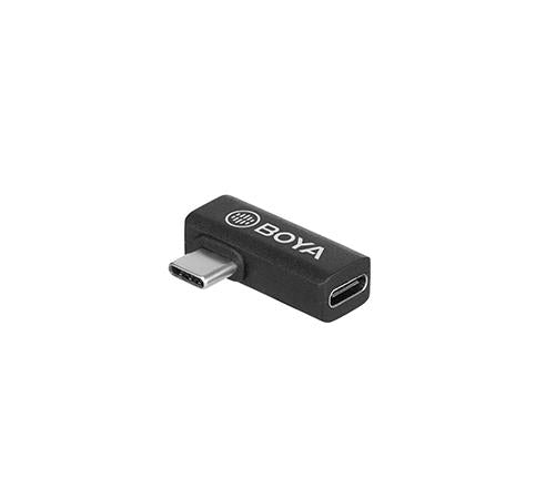 Adapter BOYA USB-C female to male, Angled, Black