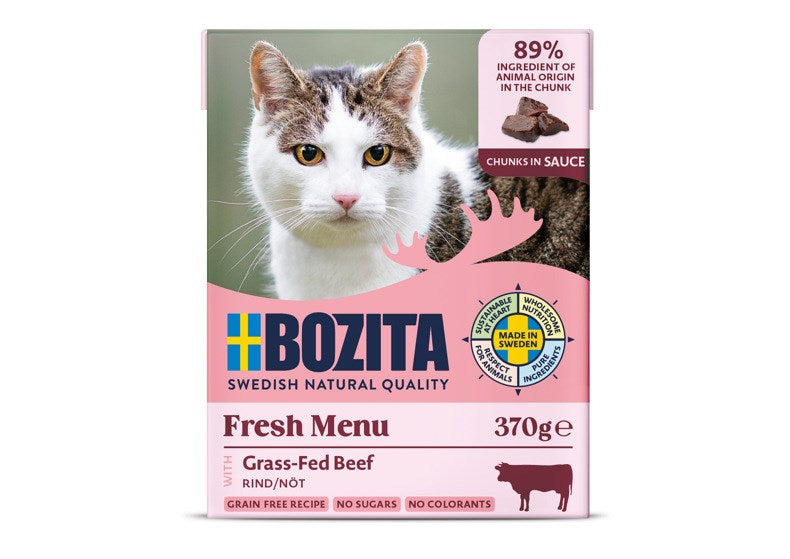 BOZITA Beef in Sauce - Wet Food for Cats - 370g