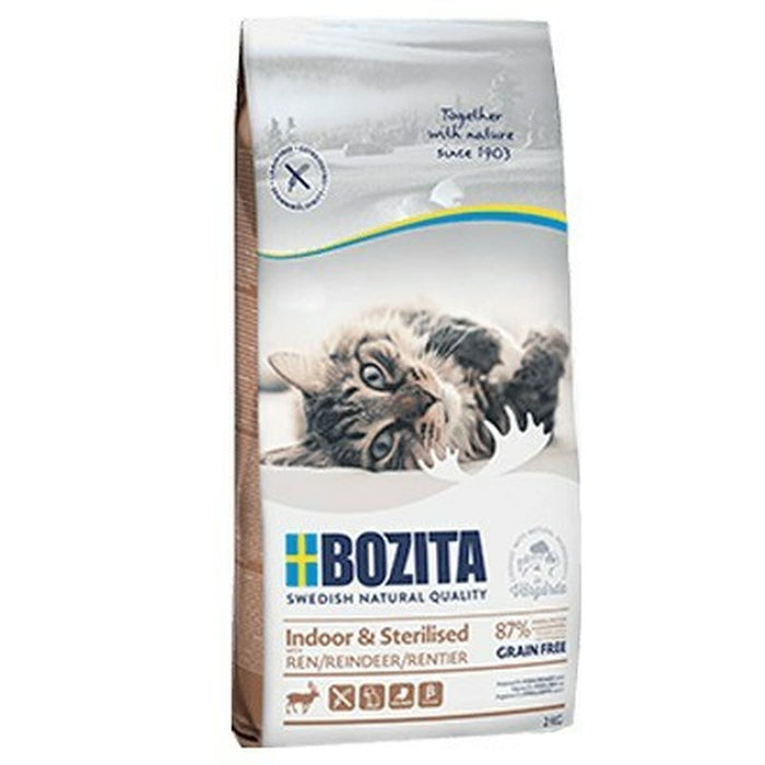 Fodder Bozita Indoor&Sterilised Grain free Reindeer Chicken Reindeer 10 kg