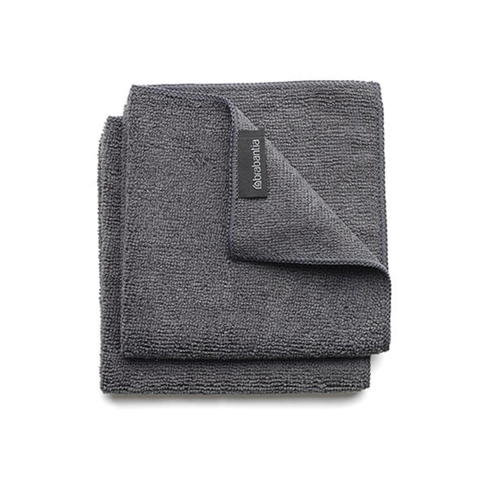 MICROFIBER TOWELS 2 PIECES DARK GRAY BRABANTIA SINKSIDE